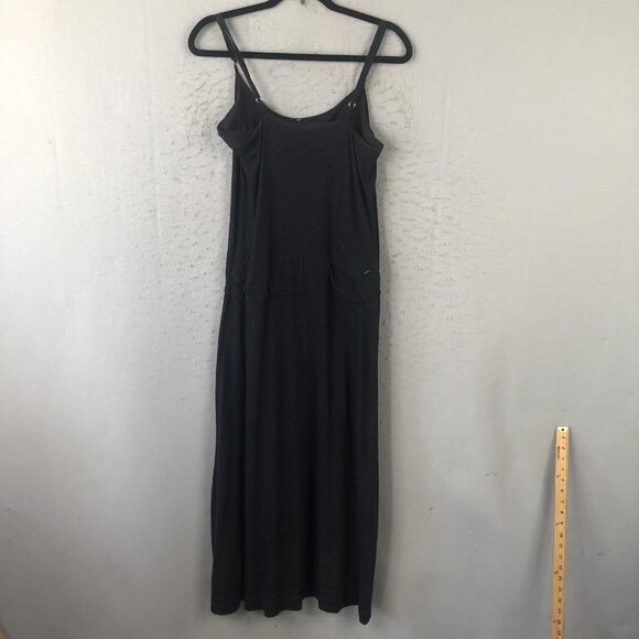 Horny Toad Dress Womens Medium Gray Maxi Adjustable Spaghetti Strap Tencel Soft - Picture 2 of 15